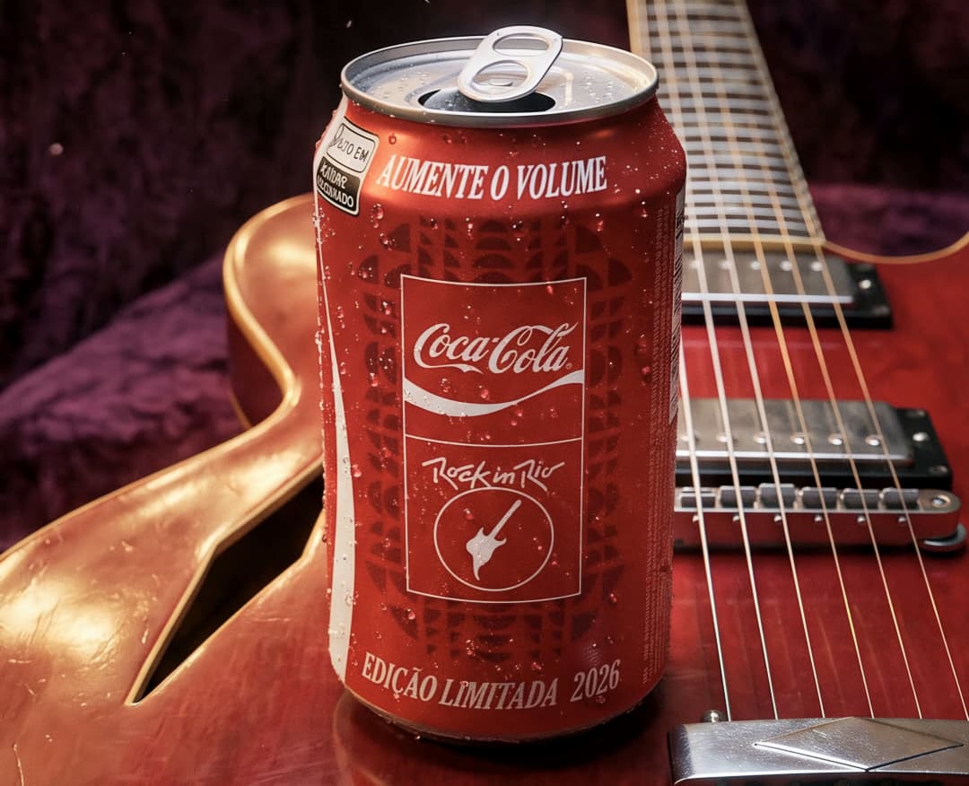 Coca-Cola lança lata em edição limitada para o Rock in Rio 2026