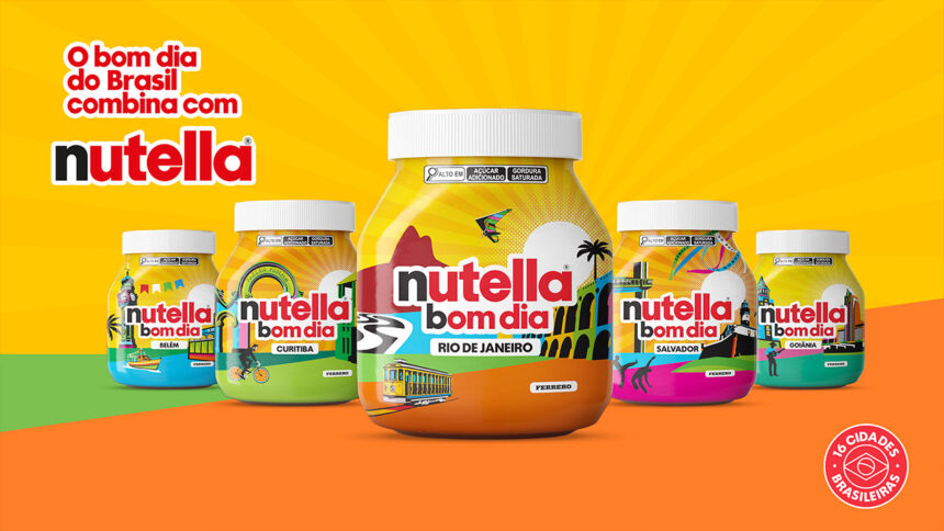 Nutella lança embalagens inspiradas em capitais brasileiras e aposta alto no Rio de Janeiro