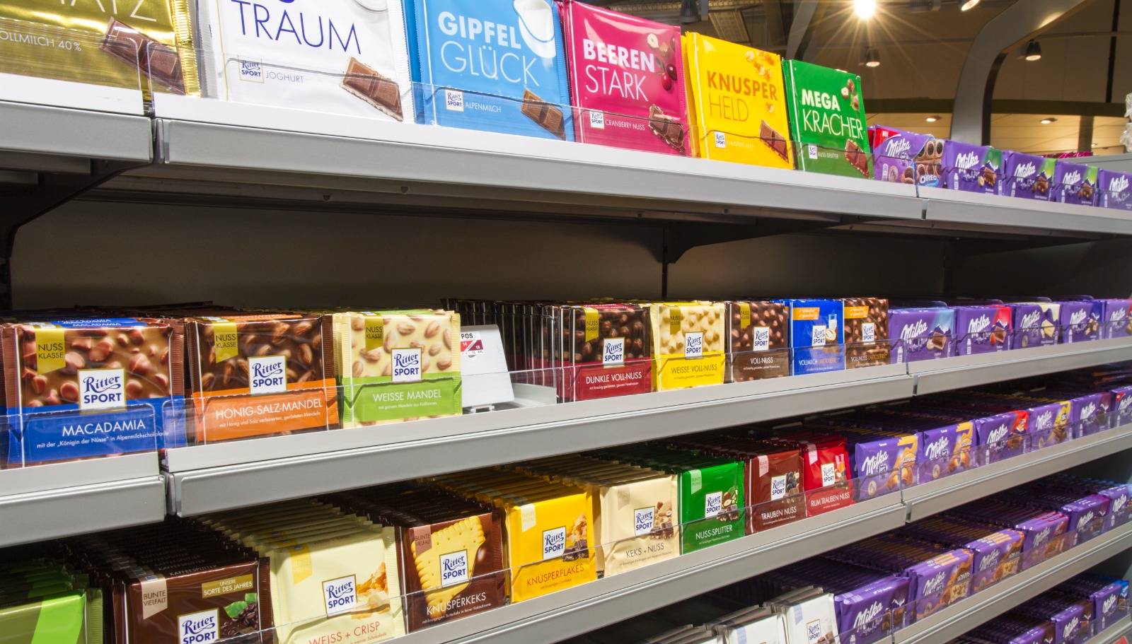 Pushers e rollers facilitam a organização dos produtos