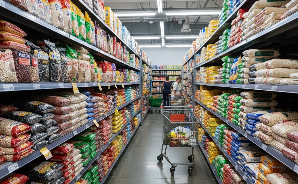 feijão arroz supermercado