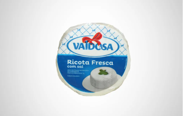 Ricota Fresca da marca Vaidosa tem recolhimento voluntário e deve ser retirada dos supermercados