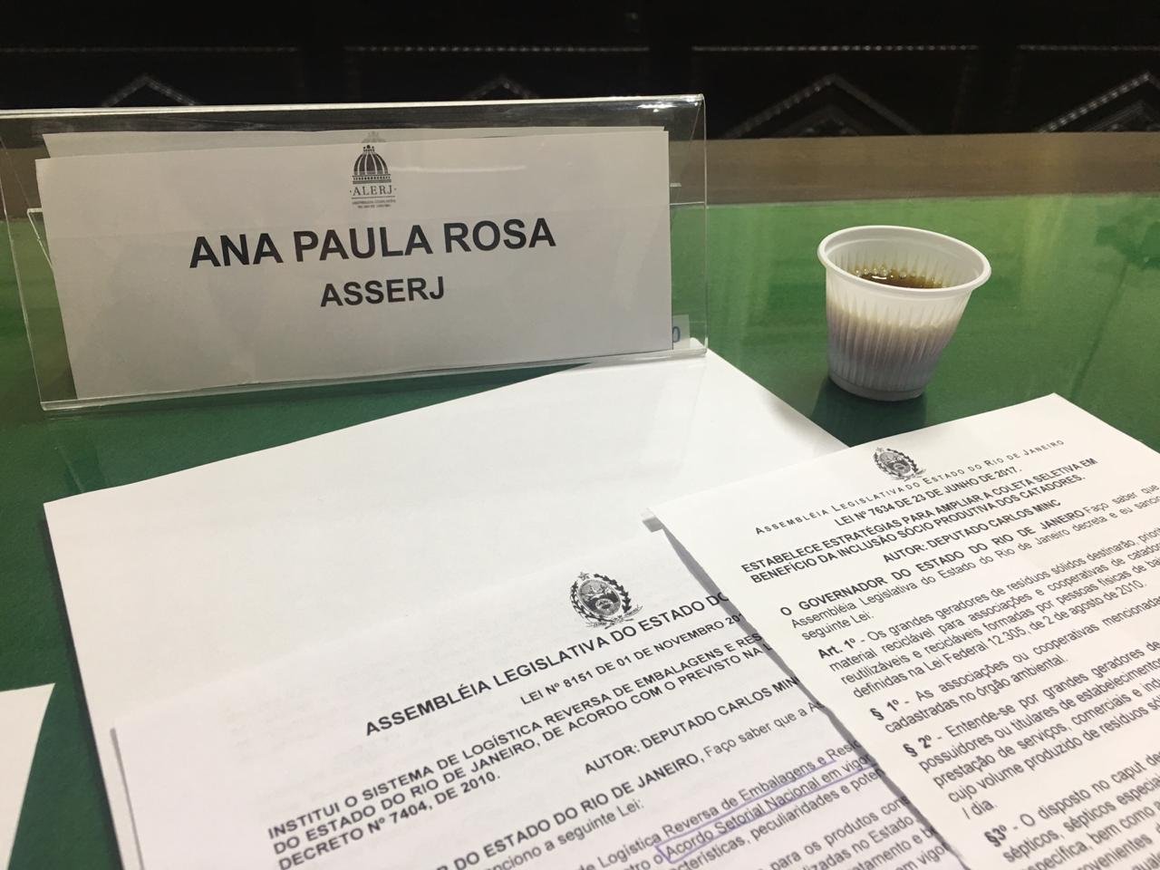 ASSERJ discute lei sobre logística reversa de embalagens e resíduos em audiência pública na ALERJ