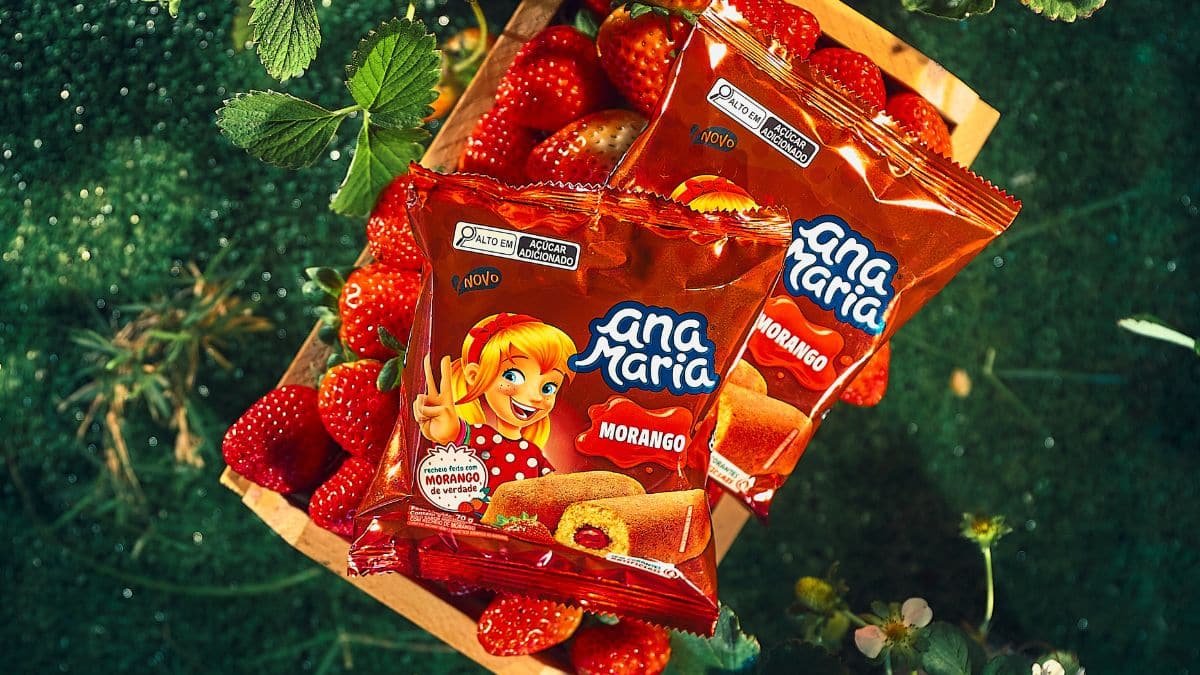 Novidade na gôndola! Bimbo lança Bolo Ana Maria sabor morango