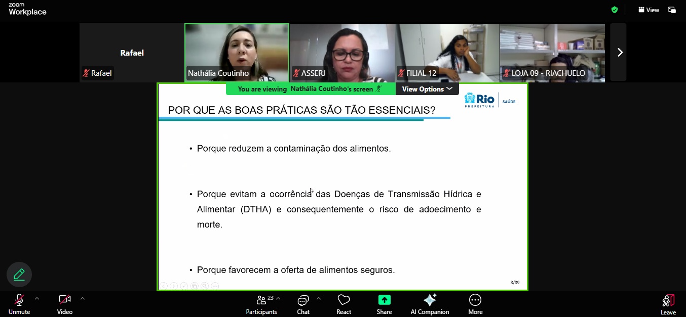Curso da ASSERJ debateu a importância das boas práticas no manuseio de alimentos