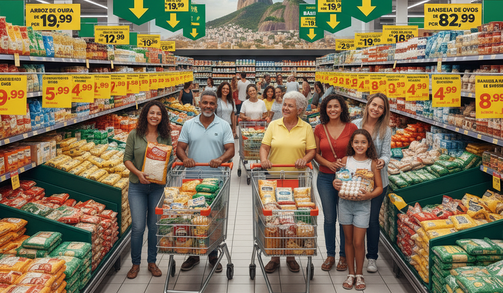 Cesta básica em queda no Rio: quinta deflação seguida aumenta oportunidade para o setor supermercadista. ASSERJ analisa