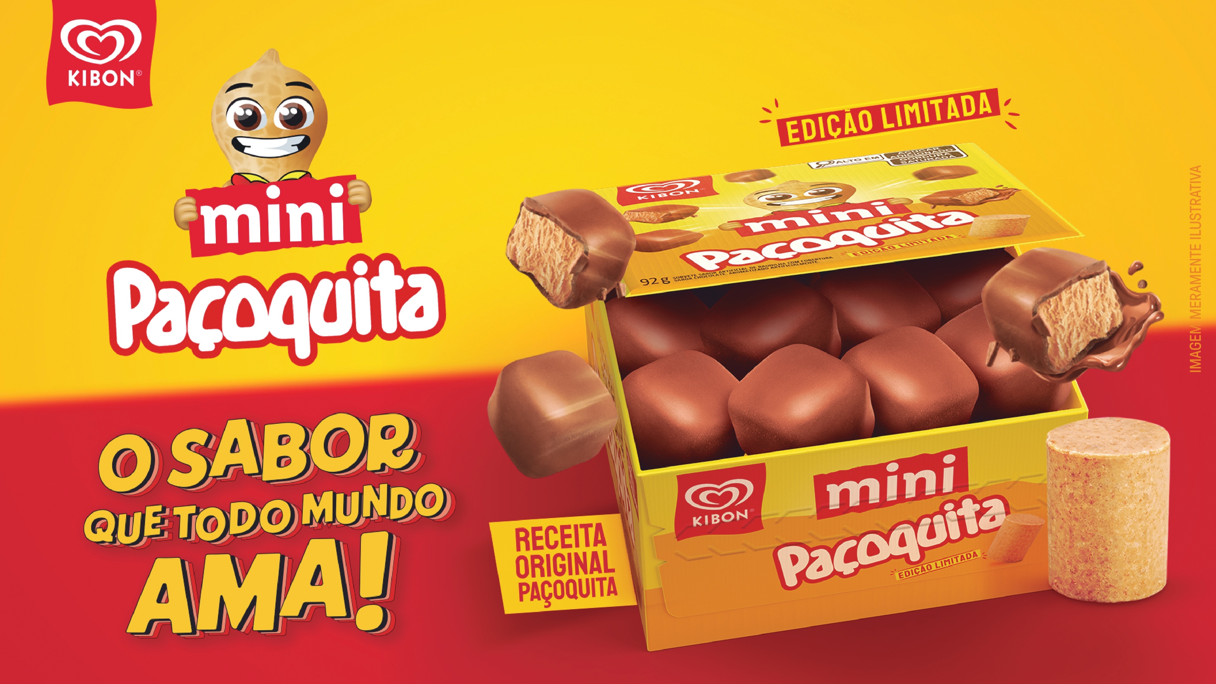 Mini Paçoquita é lançamento da Kibon e Paçoquita que começou no Nordeste e se expandiu para todo o Brasil após apelo do público
