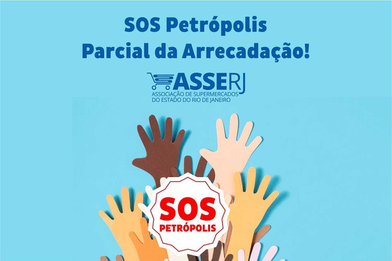 ASSERJ arrecada mais de 83 toneladas de alimentos na ação SOS Petrópolis