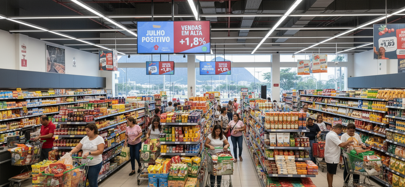 Supermercados do RJ impulsionam o varejo com alta de 1,8%