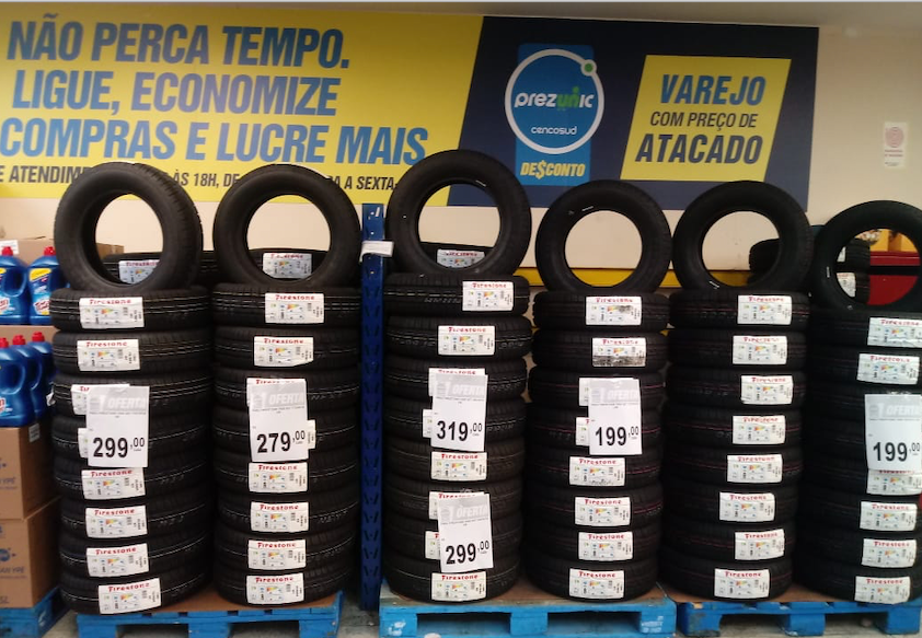 Prezunic aposta na venda de pneus com parcelamento sem juros