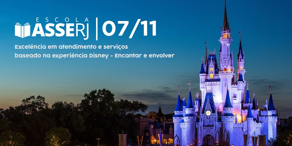 Escola ASSERJ oferece curso baseado na excelência da Disney