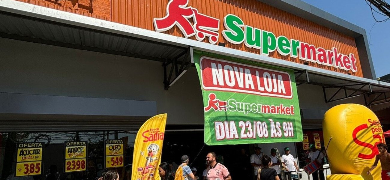 No clima do aniversário, Supermarket inaugura loja no Gardênia Azul. Quer saber expectativa de vendas? Leia aqui!