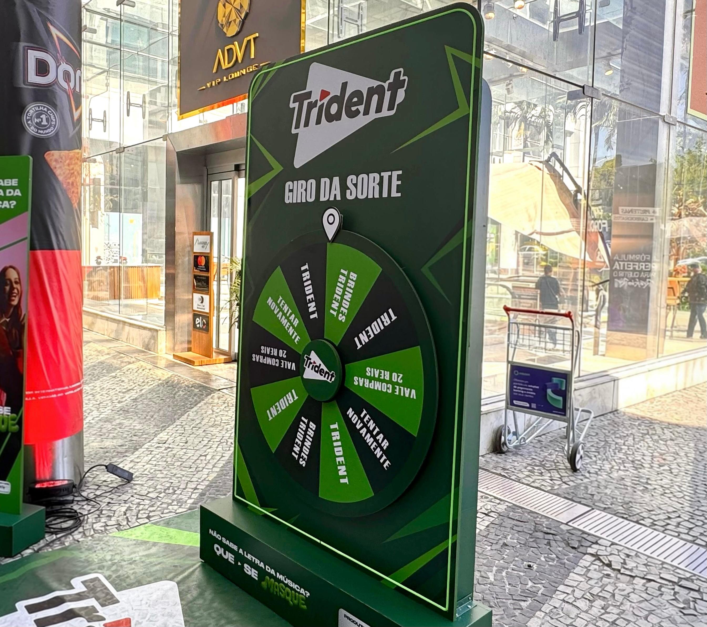 Trident faz ação no Palco Princesa, evento do Princesa Supermercados no primeiro dia do Rock in Rio
