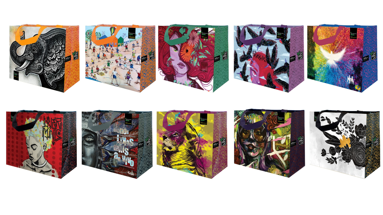 Venda de sacola retornável da Cencosud valoriza arte de rua e patrocina ação social