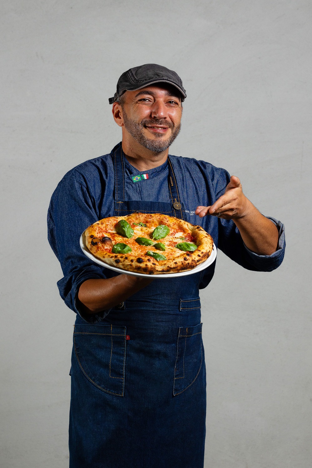 Stefano Angelone, pizzaiolo do supermercado Zona Sul