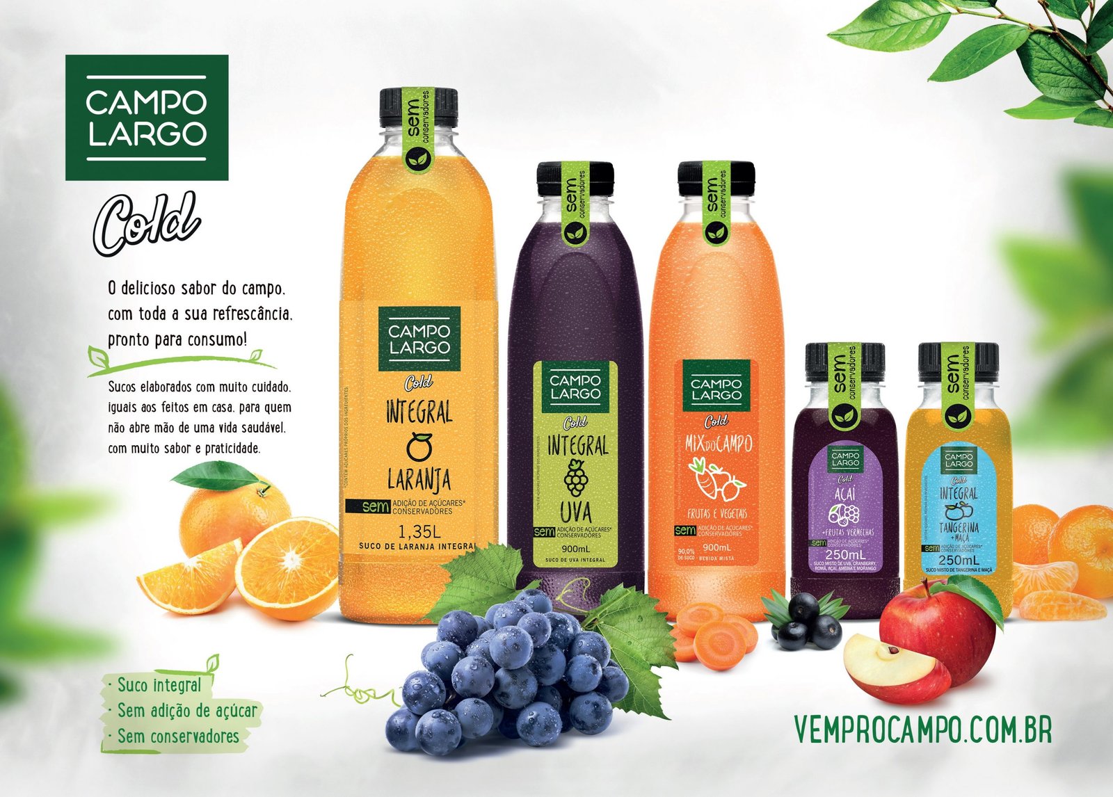 Campo Largo lança Suco Campo Largo Cold e Kombucha na 30ª Super Rio Expofood 2018