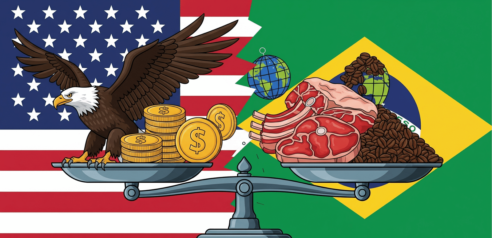 Tarifas dos EUA pressionam preços de carnes e café no varejo brasileiro. É hora de se planejar!