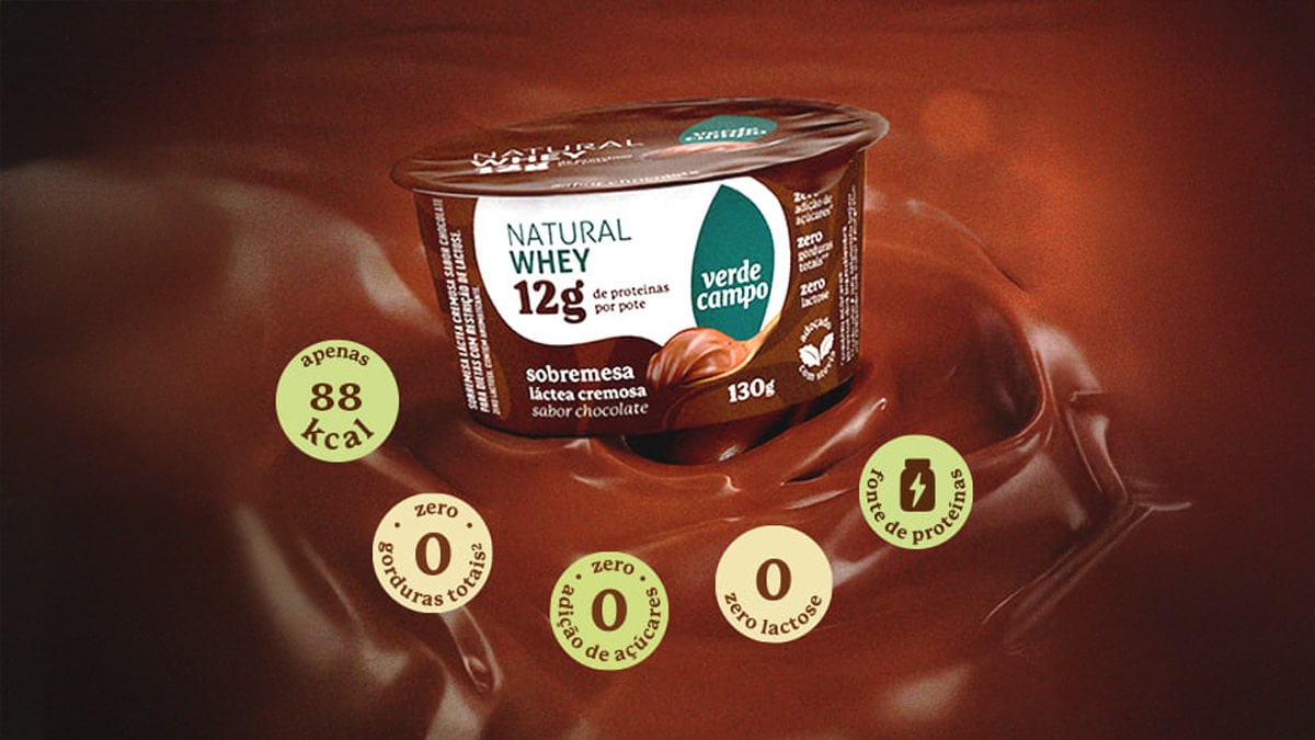 Verde Campo lança sobremesa de Chocolate Natural Whey com 12g de proteína